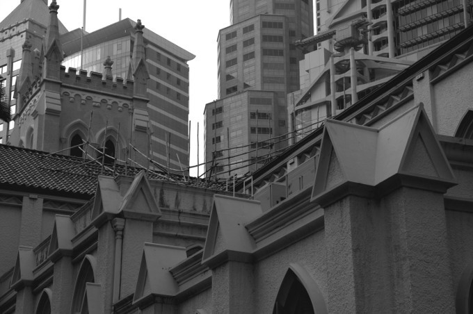 Mix architektoniczny w Hong Kong - zdjęcia z Chin