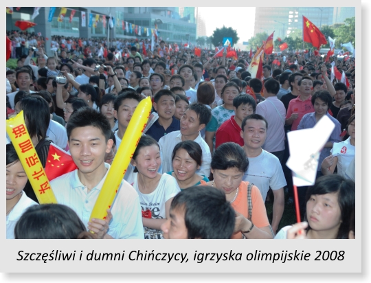 Szczęśliwi i dumni Chińczycy, igrzyska olimpijskie 2008
