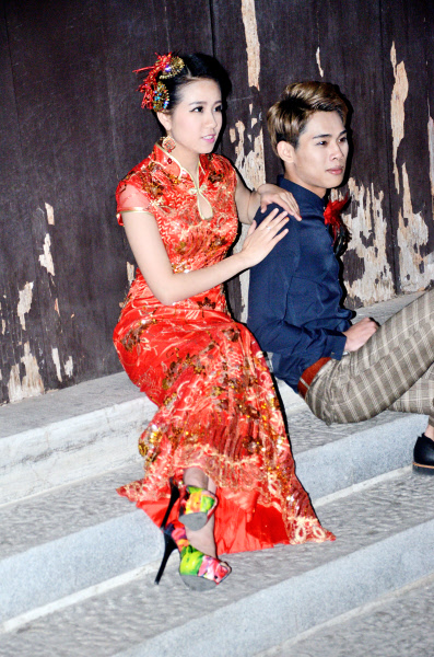Chińscy nowożeńcy - sesja foto - zdjęcia z Chin