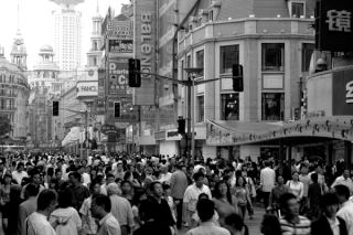Tłumy w Szanghaju
