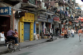 Zwykła ulica w Szanghaju