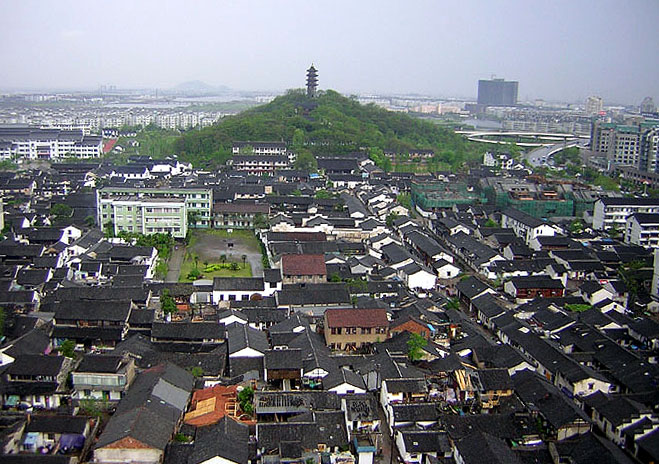 Panorama Shaoxing, Zhejiang - zdjęcia z Chin