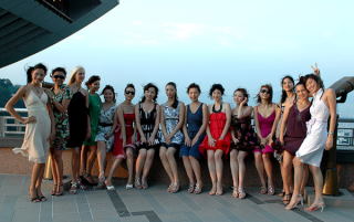 Modelki na Peak of Hong Kong