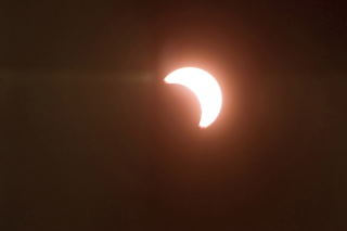 Zaćmienie Słońca, Chiny - zbliżenie