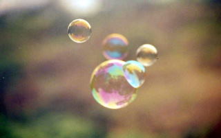 Bańki mydlane - lot swobodny