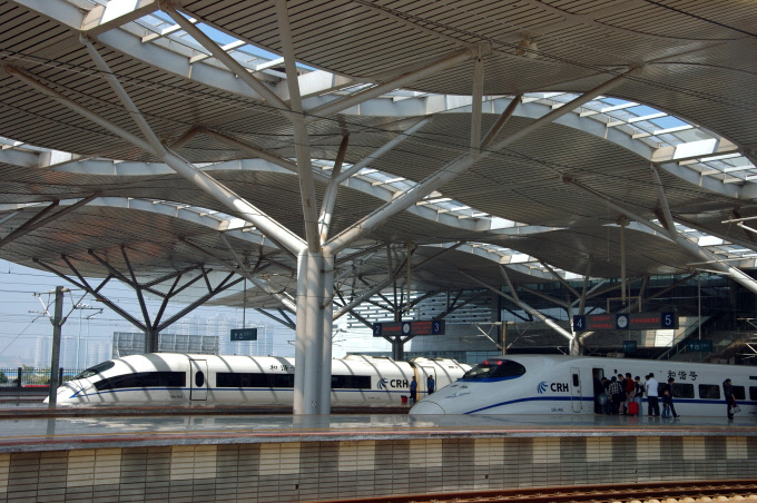 Wypasione dworce w Chinach - zdjęcia z Chin