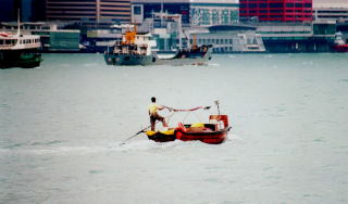 Malutkie łódki Hong Kongu